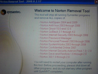 Norton removal tool