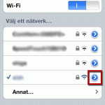 iphone wifi nätverk