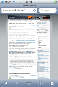 omteknik.se startsida standard