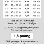 högskoleprovet iphone