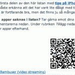 appar qr koder före