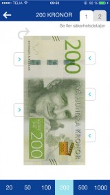 ny 200kr sedel säkerhetsdetaljer