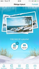 riktiga vykort app iphone